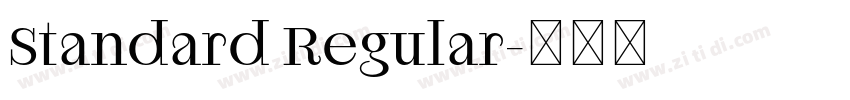 Standard Regular字体转换